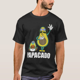Camiseta Papacado Funny Avocado Pai Vegan Pai