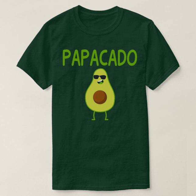 Camiseta Papacado Funny Pai Avocado Oferta 2 (Frente do Design)