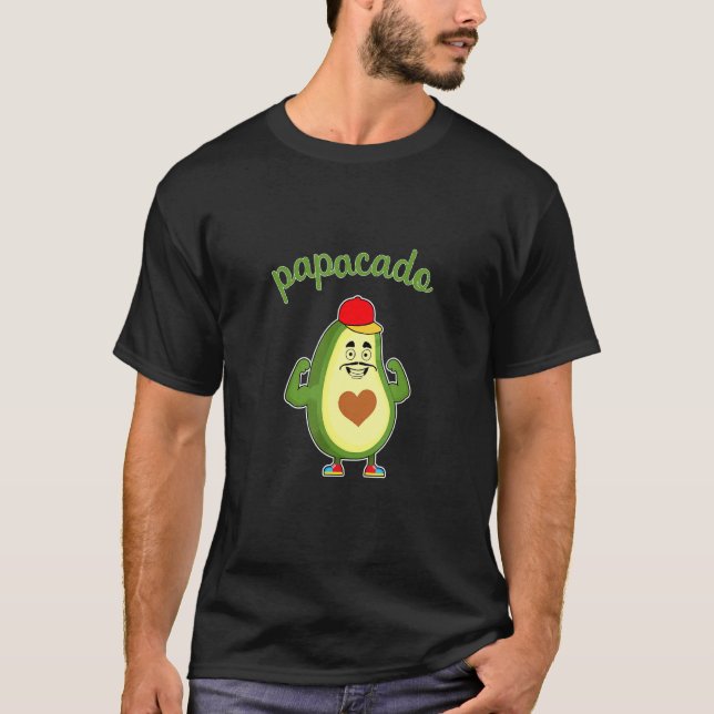 Camiseta Papacado I Avocado Pai Mãe Bebê 1 (Frente)