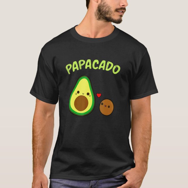 Camiseta Papacado Para Anúncio De Novo papai Ou Pai (Frente)