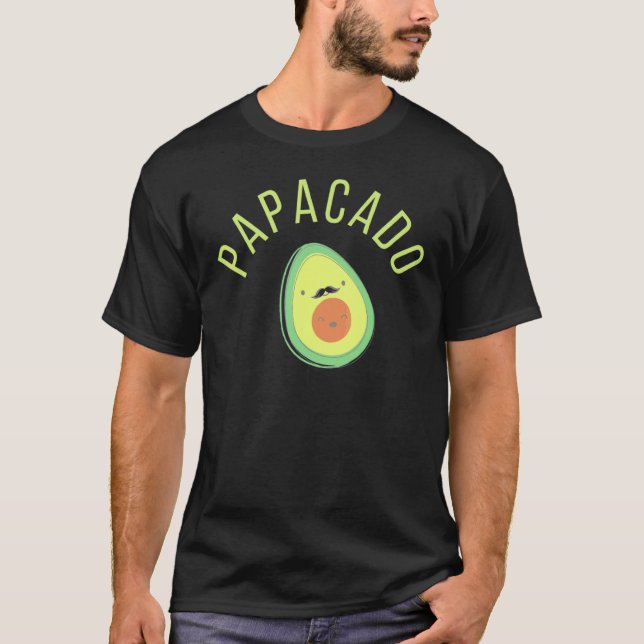 Camiseta Papacado Um Pai Avocado Com Filho (Frente)