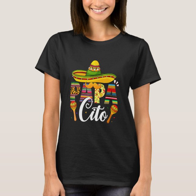 Camiseta Papacito Cinco De Mayo Leopard Fiesta Mexicana Fat (Frente)