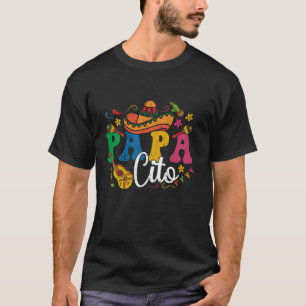 Camiseta Papacito engraçado Chapéu de Festa Mexicana Pai Ci
