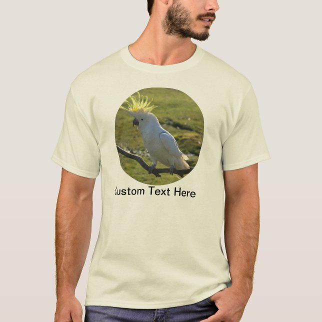 Camiseta Papagaio Amarelo e Branco (Frente)