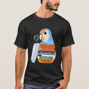 Camiseta Papagaio Antidepressivo Bonito, Eu Peach encarava 