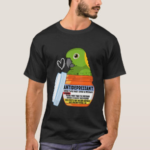 Camiseta Papagaio-antidepressivo Bonito I Amarelo napolitan
