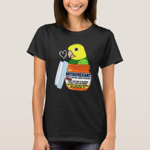 Camiseta Papagaio-antidepressivo Bonito I Cabeça Amarela Du