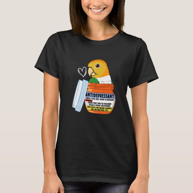 Camiseta Papagaio-antidepressivo Bonito I Caique-Ventre-Bra (Frente)