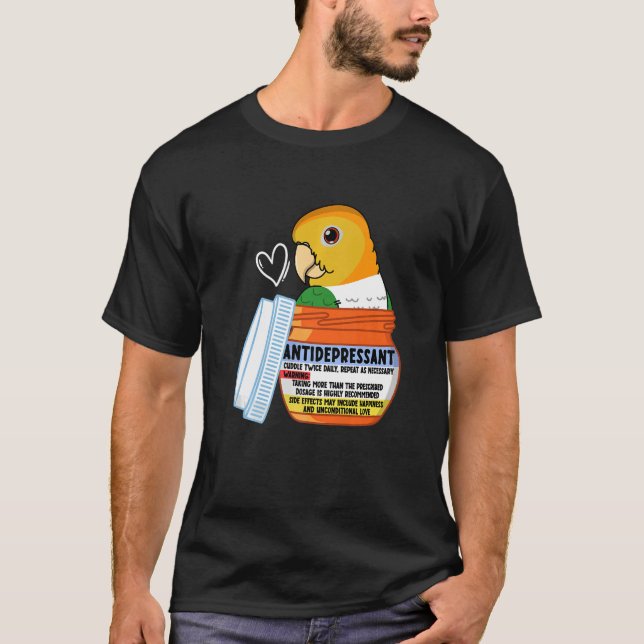 Camiseta Papagaio-antidepressivo Bonito I Caique-Ventre-Bra (Frente)