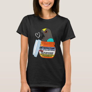 Camiseta Papagaio-Antidepressivo Bonito Quero Dizer Papagai