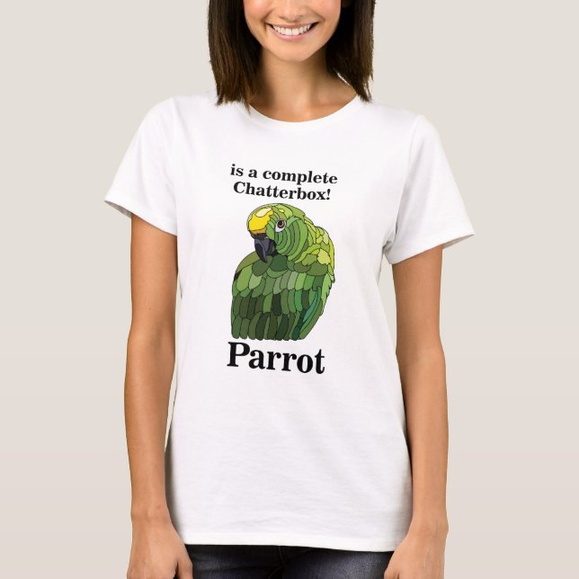 Camiseta Papagaio Arara Passaro Tagarela Engraçado (Frente)