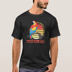 Camiseta papagaio aspas mãe pai