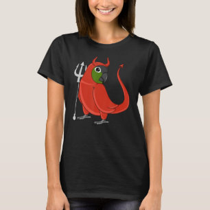 Camiseta Papagaio Assustador do Diabo I Conure Verde Cheek