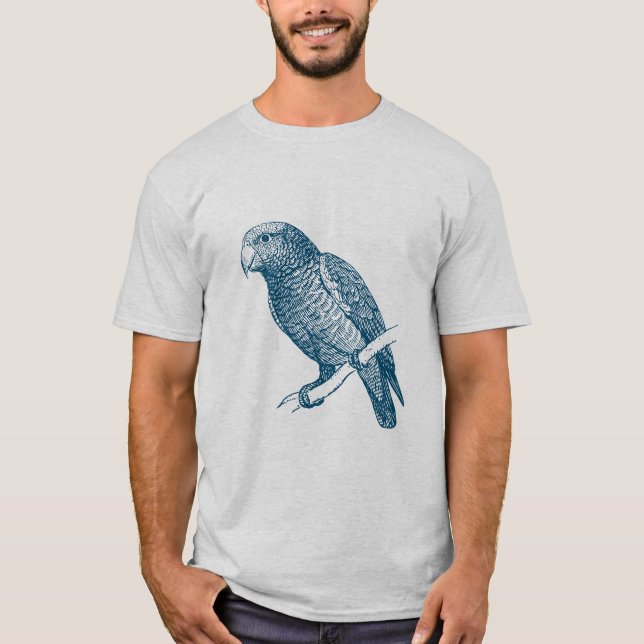 Camiseta Papagaio - Azul Oceano (Frente)