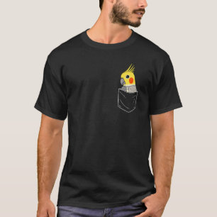 Camiseta Papagaio Bonito Num Bolso Em Cockatiel