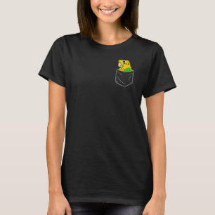 Camiseta Papagaio Bonito Num Bolso, Eu Amarelo Orçamentário