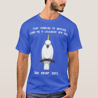 Camiseta Papagaio Cacatua de Crista de Enxofre Nunca amigo