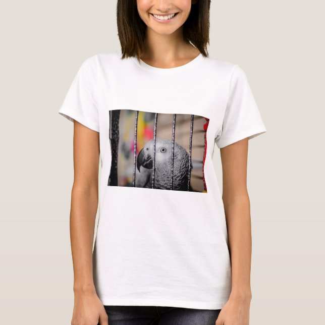 Camiseta Papagaio Cinzento (Frente)