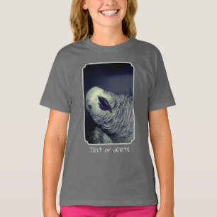 Camiseta Papagaio Cinzento Africano Personalizado Adorável