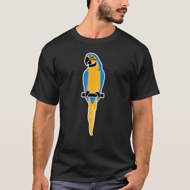 Camiseta Papagaio colorido (Frente)