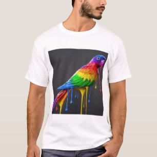 Camiseta "Papagaio Colorido - Libere Seu Estilo Vibrante"