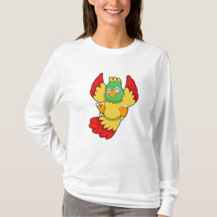 Camiseta Papagaio com Cabeça Verde