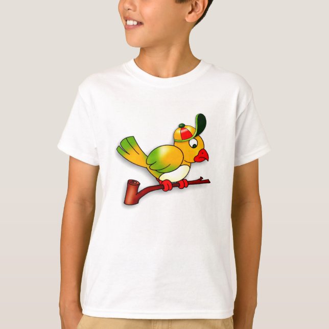 Camiseta Papagaio com chapéu (Frente)