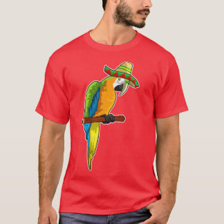 Camiseta Papagaio com chapéu de palha