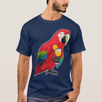 Camiseta Papagaio com Copo de Laranja