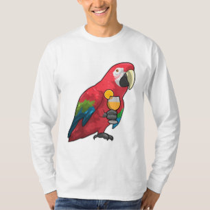 Camiseta Papagaio com Copo de Laranja