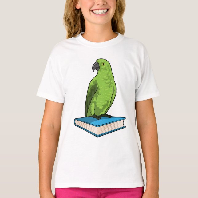 Camiseta Papagaio com Livro (Frente)