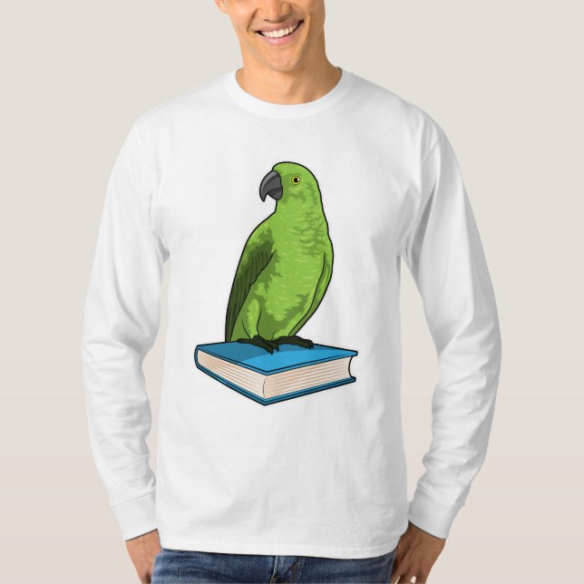 Camiseta Papagaio com Livro (Frente)