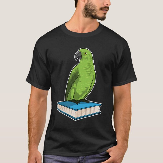 Camiseta Papagaio com Livro (Frente)