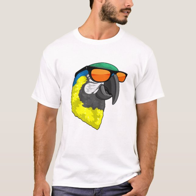 Camiseta Papagaio com óculos escuros (Frente)