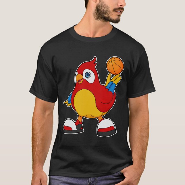 Camiseta Papagaio como jogador de basquetebol (Frente)