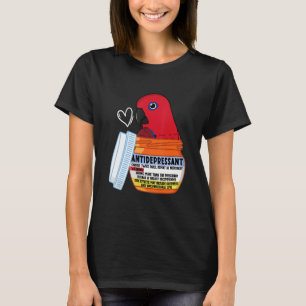 Camiseta Papagaio-Comprimido Bonito I Fêmea Eclectus