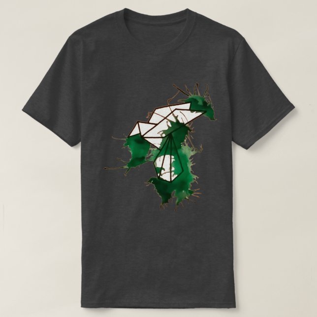 Camiseta Papagaio de aquarela (Frente do Design)