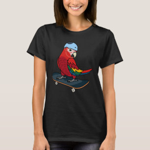 Camiseta Papagaio De Skate I Scarlet Macaw