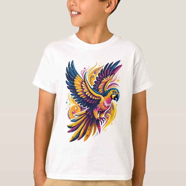 Camiseta Papagaio de Voo Tropical (Frente)