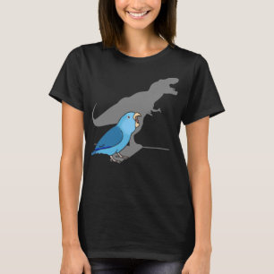 Camiseta Papagaio Dinossauro Bonito, memes de Birb, azul T-