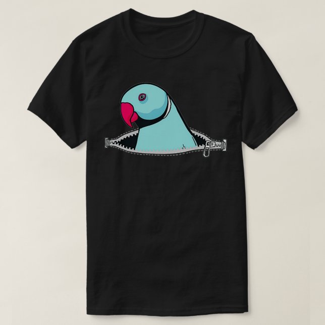 Camiseta Papagaio-Do-Céu-Índio Turquesa  (Frente do Design)
