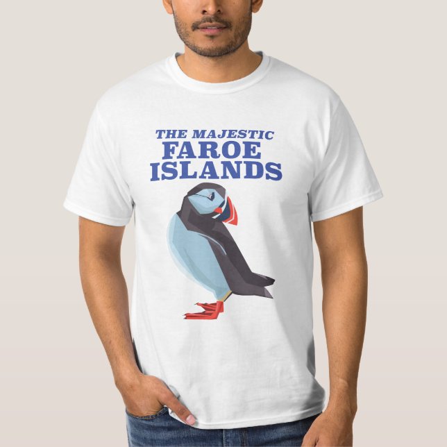 Camiseta Papagaio-do-mar das Ilhas Faroé (Frente)