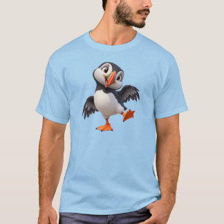 Camiseta Papagaio-do-mar Fofo – Ave Nórdica Engraçada
