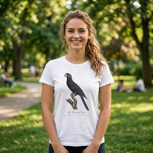Camiseta Papagaio-do-vasa-maior, Coracopsis Vasa Ilustração