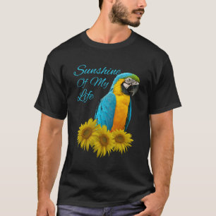 Camiseta Papagaio Dourado Azul Girassol