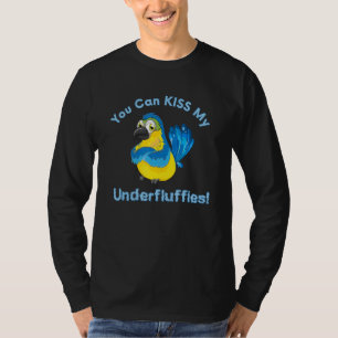 Camiseta Papagaio Dourado Azul Subflufis