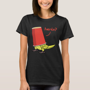 Camiseta Papagaio Em Um Copo Henlo I Amarelo Ringneck Indi