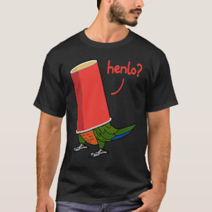 Camiseta Papagaio Em Uma Taça Henlo I Jenday Conure