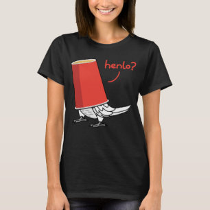 Camiseta Papagaio Em Uma Taça Henlo I Lutino Cockatiel