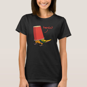 Camiseta Papagaio Em Uma Taça Henlo I Sun Conure